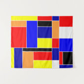 モンドリアン#48中 タペストリー (正面(横))