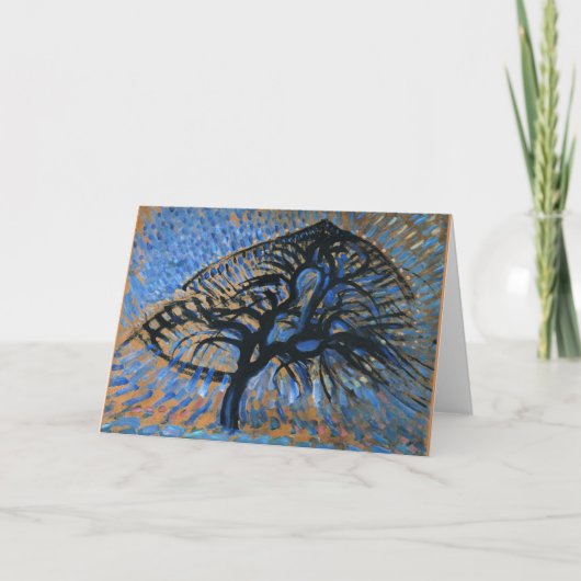 モンドリアン- Apple Tree, pointillist version, カード (正面)