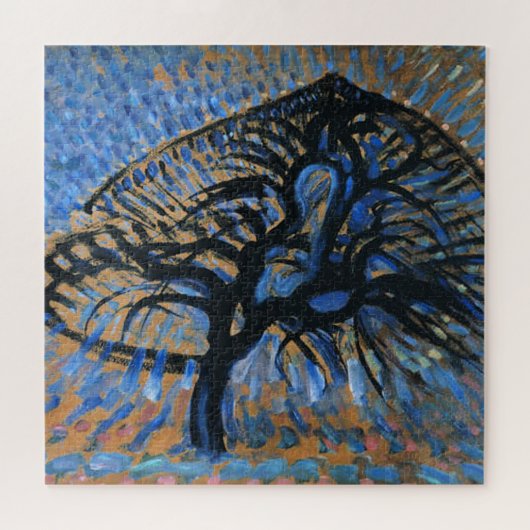 モンドリアン- Apple Tree, pointillist version, ジグソーパズル (横)
