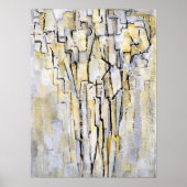 モンドリアン- Boom A、抽象芸術アートワーク ポスター (正面)