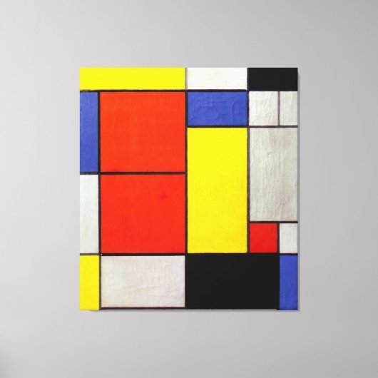 モンドリアン- COMPOSITION II - 1920 - De Stijl - キャンバスプリント (正面)