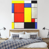 モンドリアン- COMPOSITION II - 1920 - De Stijl - キャンバスプリント (インサイチュ (寝室))