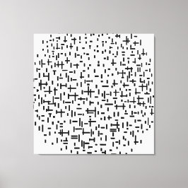 モンドリアン- COMPOSITION IN LINE 2州- 1917 キャンバスプリント