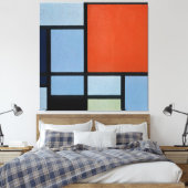 モンドリアン- COMPOSITION (TABLEAU) - 1921 - De Stijl キャンバスプリント (インサイチュ (寝室))