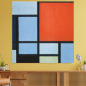 モンドリアン- COMPOSITION (TABLEAU) - 1921 - De Stijl キャンバスプリント (インサイチュ (リビング))