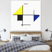 モンドリアン- LOZENGE COMPOSITION - 1921 - De Stijl - キャンバスプリント (インサイチュ (寝室))