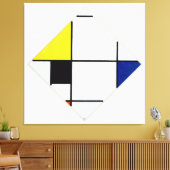 モンドリアン- LOZENGE COMPOSITION - 1921 - De Stijl - キャンバスプリント (インサイチュ (リビング))