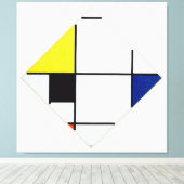 モンドリアン- LOZENGE COMPOSITION - 1921 - De Stijl - キャンバスプリント (インサイチュ (ウッドフロア))