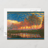 モンドリアン- Row of Eleven Poplars ポストカード (正面/裏面)