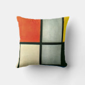 モンドリアン- Tableau 3、オレンジ色、黄色… クッション (裏面)
