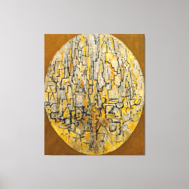 モンドリアン- TABLEAU 3 COMP. in Oval (Trees) - 1913 キャンバスプリント