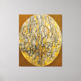モンドリアン- TABLEAU 3 COMP. in Oval (Trees) - 1913 キャンバスプリント