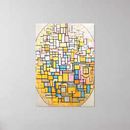 モンドリアン- TABLEAU III楕円のコンポジション – 1914 キャンバスプリント