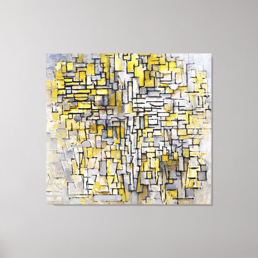 モンドリアン- TABLEAU No. 2 – コンポーネントVII - 1913 - キャンバスプリント (正面)