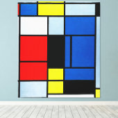 モンドリアン- TABLEAU No. I - 1921-25 - De Stijl - キャンバスプリント (インサイチュ (ウッドフロア))