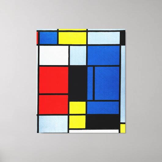 モンドリアン- TABLEAU No. I - 1921-25 - De Stijl - キャンバスプリント (正面)