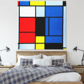モンドリアン- TABLEAU No. I - 1921-25 - De Stijl - キャンバスプリント (インサイチュ (寝室))