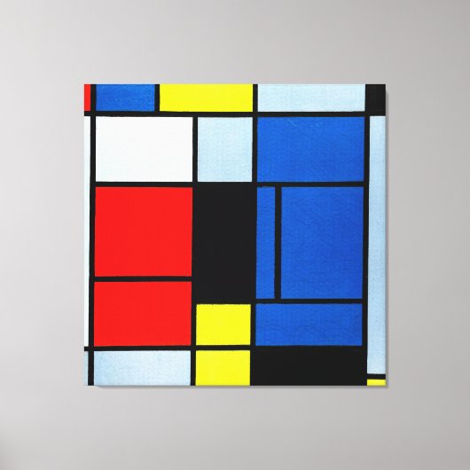 モンドリアン- TABLEAU No. I - 1921-25 - De Stijl - キャンバスプリント (正面)