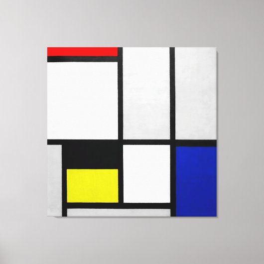 モンドリアン- TABLEAU No. III - 1922-1925 - De Stijl キャンバスプリント (正面)