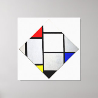 モンドリアン- TABLEAU No. IV - LOZENGE COMPOSITION - キャンバスプリント