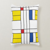 モンドリアンIIミニマリストデスティールモダンデザイン アクセントクッション (正面(垂直))