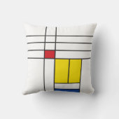 モンドリアンIIミニマリストデスティールモダンデザイン クッション (裏面)