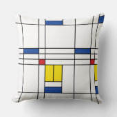 モンドリアンIIミニマリストデスティールモダンデザイン クッション (正面)