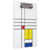 モンドリアンIIミニマリストデスティールモダンデザイン クリップボード (右)