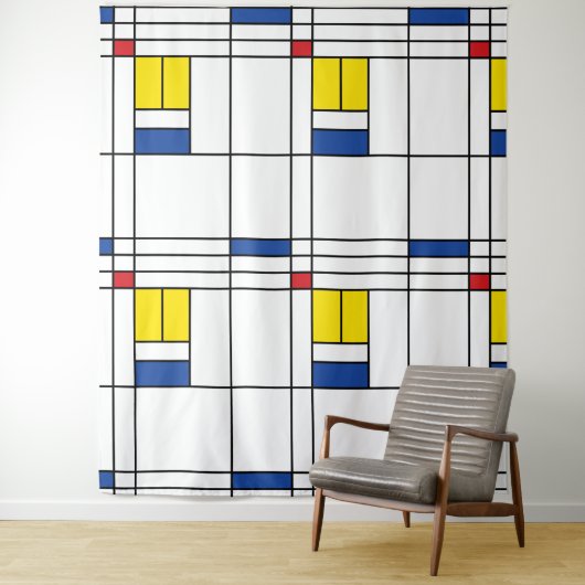 モンドリアンIIミニマリストデスティールモダンデザイン タペストリー (インサイチュ)