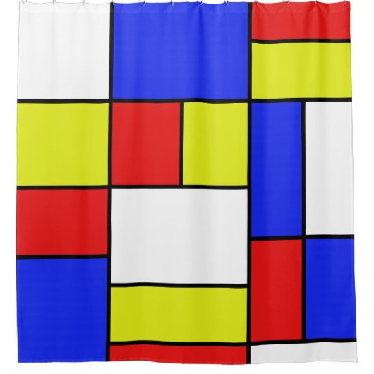 モンドリア#19 シャワーカーテン (正面)