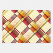 モンドリインスパイアアンアールデコ幾何学模様 ラッピングペーパーシート (正面)