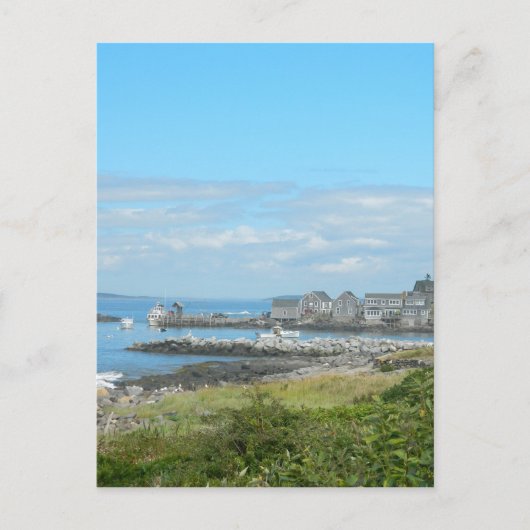 モンハイガンアイランドメメインビレッジハーバーアトランティック シーズンポストカード (正面)