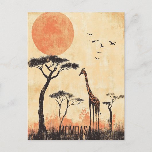 モンバサケニアへの旅行 ポストカード (正面)