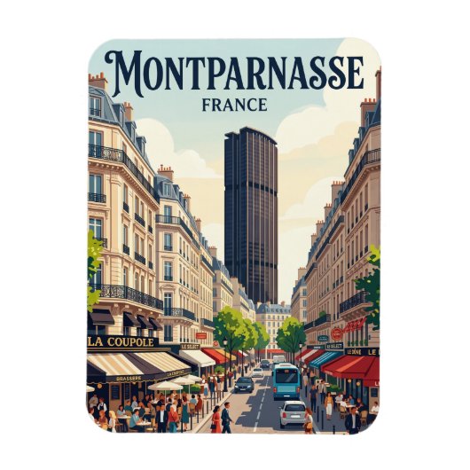 モンパルナス フランス マグネット (縦)