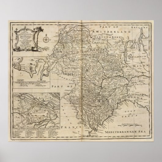 モンフェラート，ピエモント ポスター (正面)