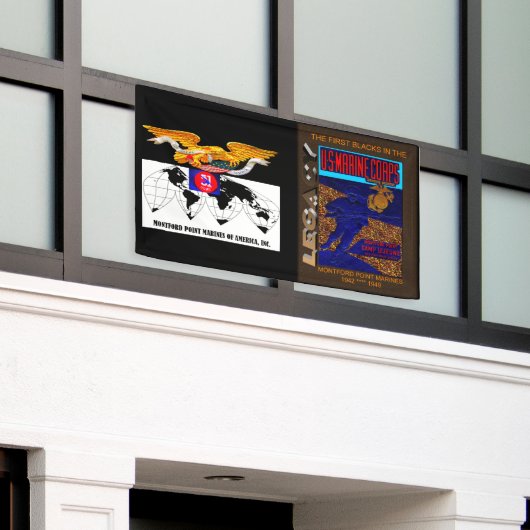 モンフォード·ポイント·マリーンズの歴史的遺産 横断幕 (ビルの外側)