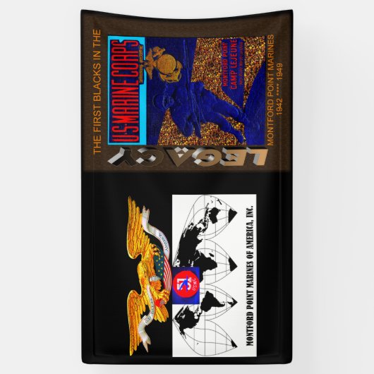 モンフォード·ポイント·マリーンズの歴史的遺産 横断幕 (縦)