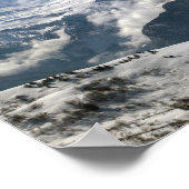 モンブランのドラマチックな景色 ポスター (角)