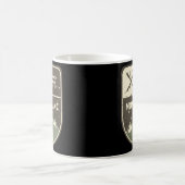 モンブランアルプスフランスのシャモニーフランス コーヒーマグカップ (中央)