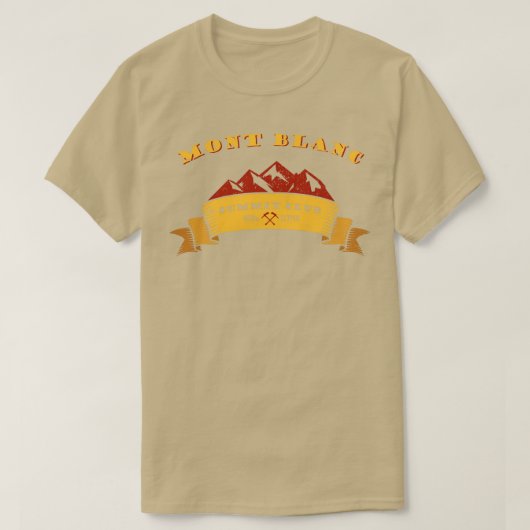 モンブランサミットクラブアルプス登山プレゼント Tシャツ (デザイン正面)