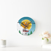 モンブランシャモニーケーブルカー ラウンド壁時計 (ホーム)