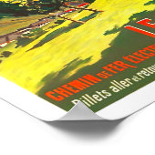 モンブランフランスヴィンテージ旅行 ポスター (角)