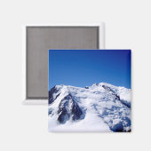 モンブラン山のマッシフ。 マグネット (正面/裏面)