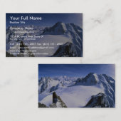 モンブラン、フランスの冬 名刺 (正面/裏面)