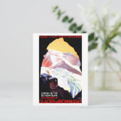 モンブラン、マウンテンフランス、ヴィンテージ鉄道旅行 ポストカード (スタンド正面)