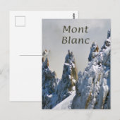 モンブラン モンテ ビアンコ ホワイト マウンテン アルプス ヨーロッパ ポストカード (正面/裏面)