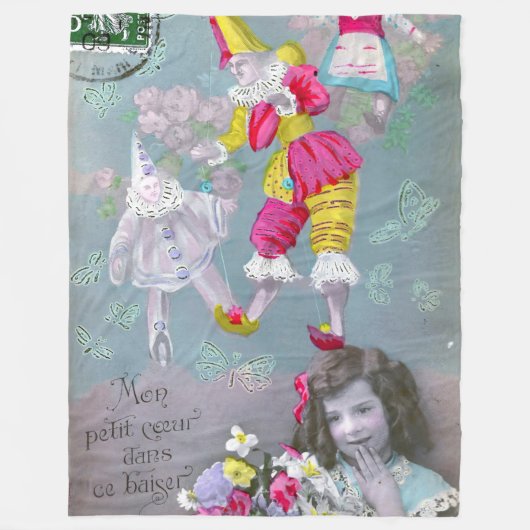 モンプチクールダンスバイザー2 フリースブランケット (正面)