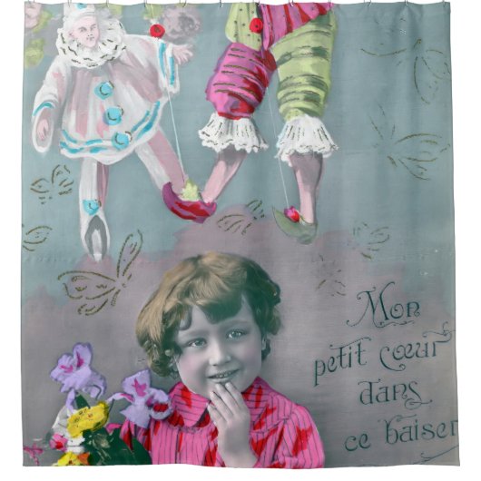 モンプチクールダンスバイザー シャワーカーテン (正面)