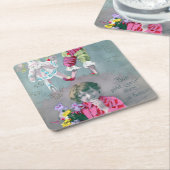 モンプチクールダンスバイザー スクエアペーパーコースター (アングル)