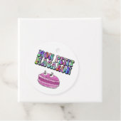 モンプティマカロンレトロ絞り染めグルーヴィ文字 フェイバータグ (インサイチュ)